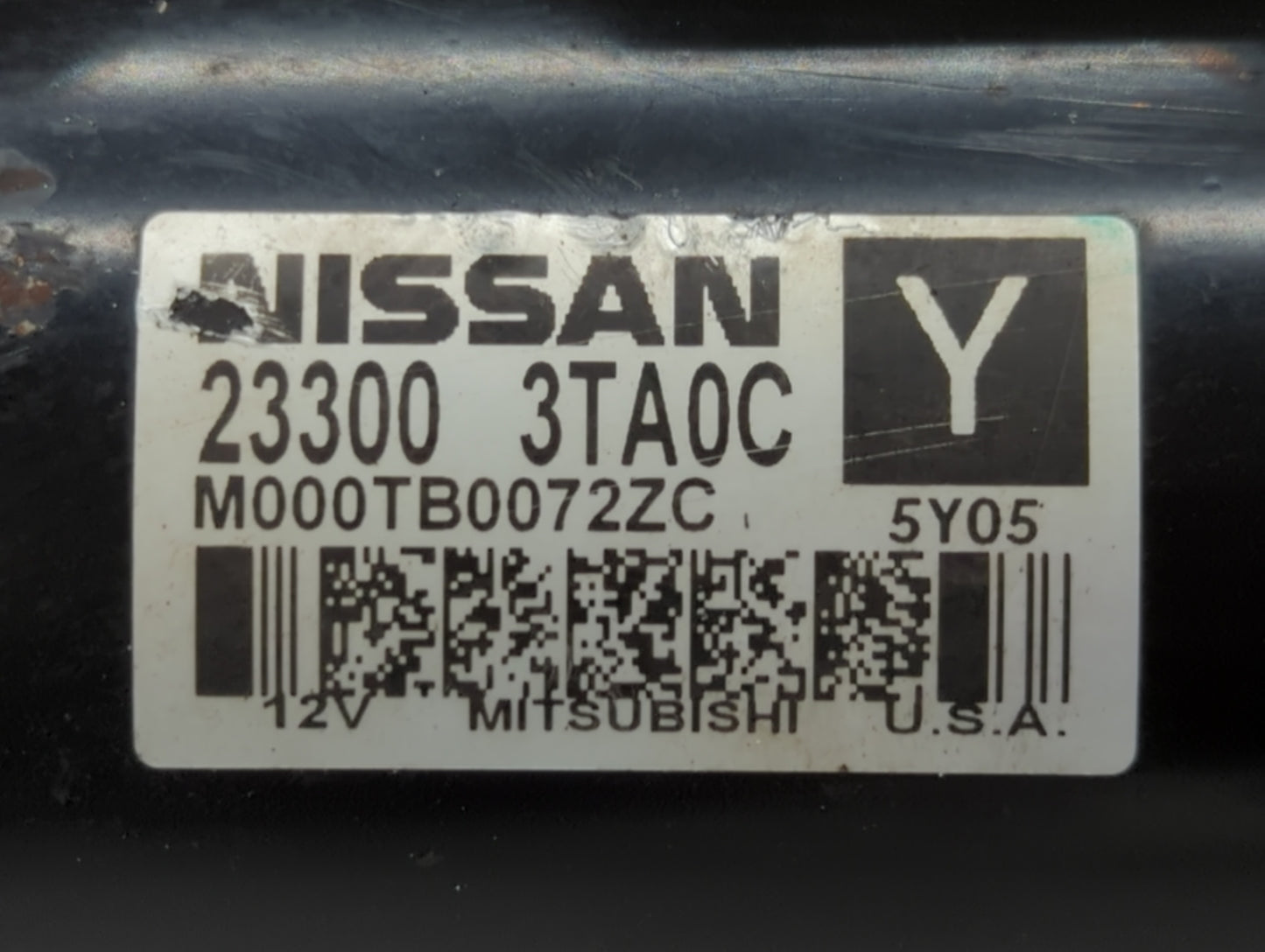 2013-2018 Nissan Altima Car Starter Motor Solenoid OEM P/N:M000TB0072ZC 23300 3TA0C Fits Fits 2013 2014 2015 2016 2017 2018 