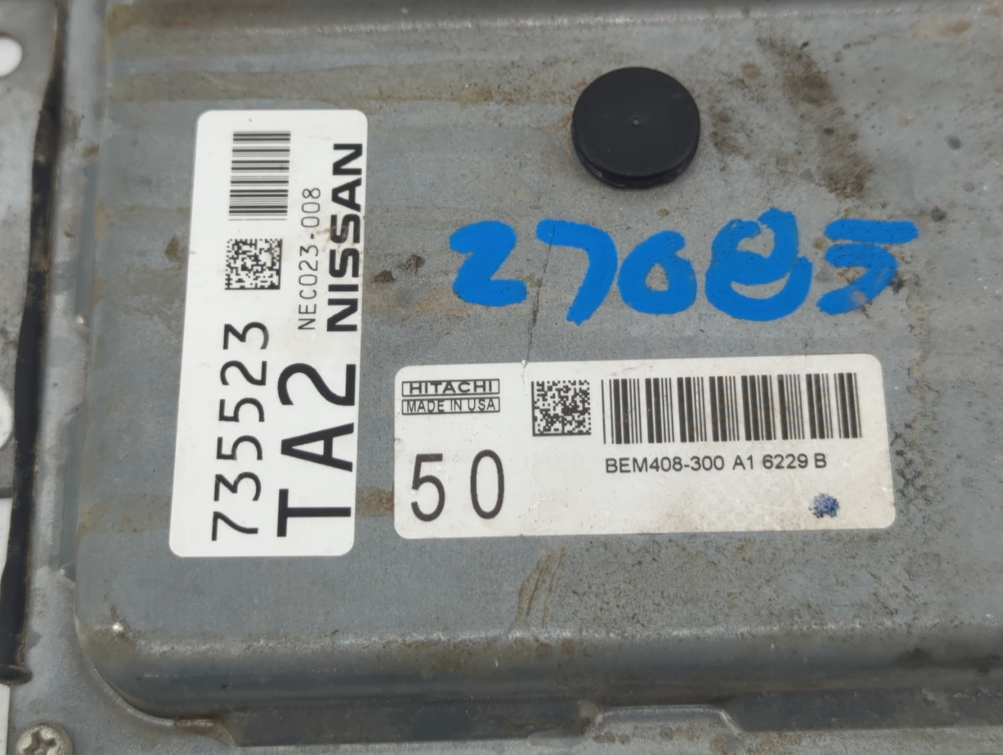 2016-2017 Nissan Altima PCM Engine Control Computer ECU ECM PCU OEM P/N:NEC024-009 Fits Fits 2016 2017 OEM Used Auto Parts -