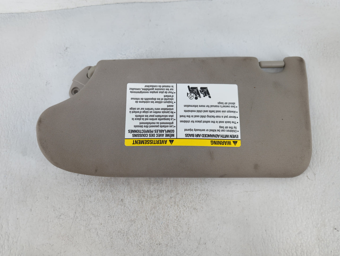 2013-2017 Nissan Altima Sun Visor Shade Replacement Passenger Right Mirror Fits Fits 2013 2014 2015 2016 2017 OEM Used Auto 