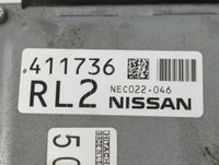 2016-2017 Nissan Altima PCM Engine Control Computer ECU ECM PCU OEM P/N:411736 RL2 NEC022-046 Fits Fits 2016 2017 OEM Used A