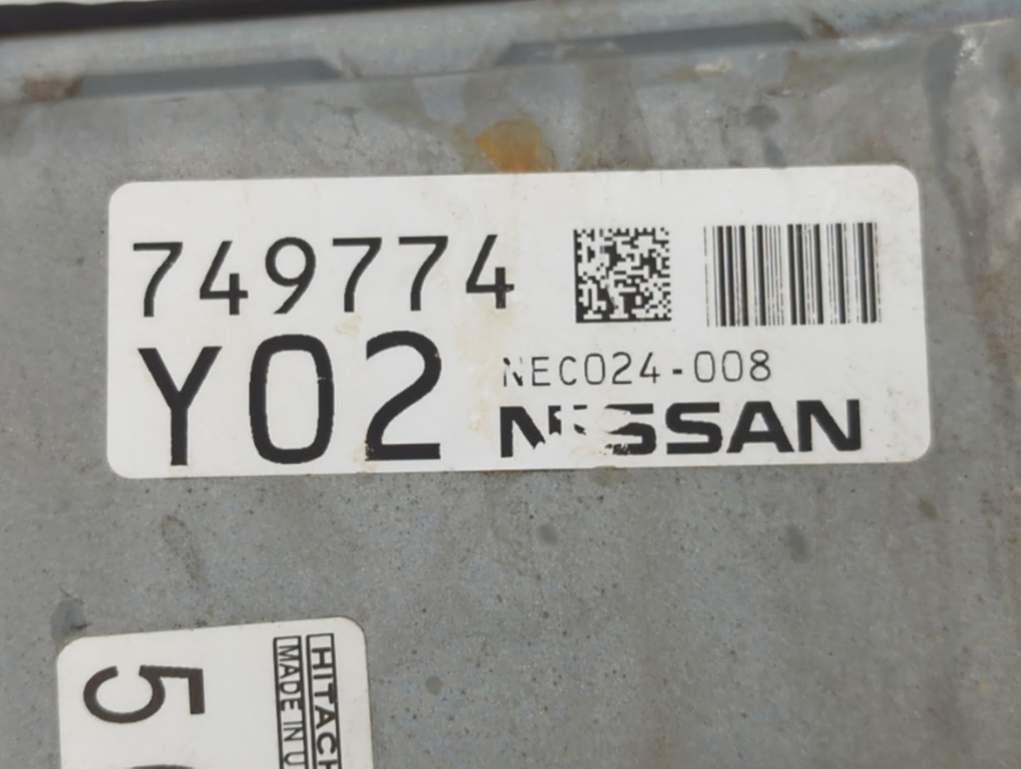 2016-2017 Nissan Altima PCM Engine Control Computer ECU ECM PCU OEM P/N:749774 Y02 NEC024-008 Fits Fits 2016 2017 OEM Used A