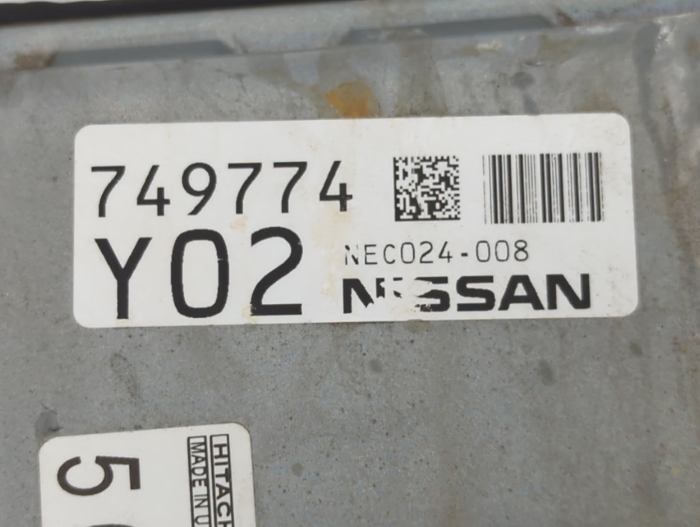 2016-2017 Nissan Altima PCM Engine Control Computer ECU ECM PCU OEM P/N:749774 Y02 NEC024-008 Fits Fits 2016 2017 OEM Used A