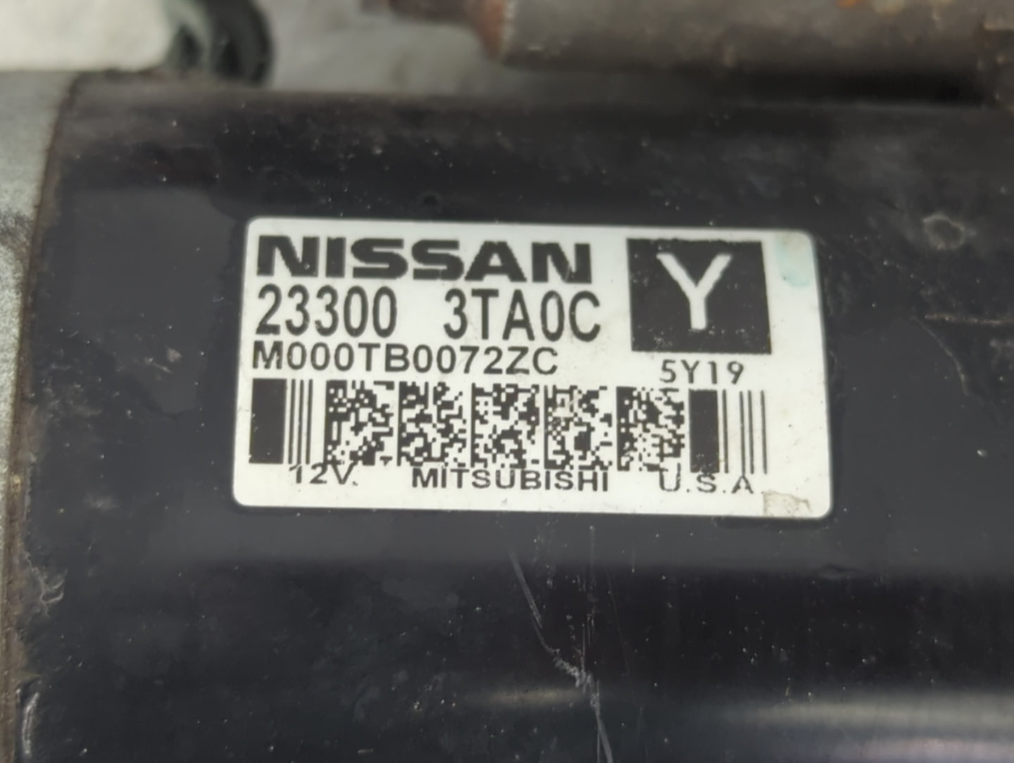 2013-2018 Nissan Altima Car Starter Motor Solenoid OEM P/N:M000TB0072ZC 23300 3TA0C Fits Fits 2013 2014 2015 2016 2017 2018 