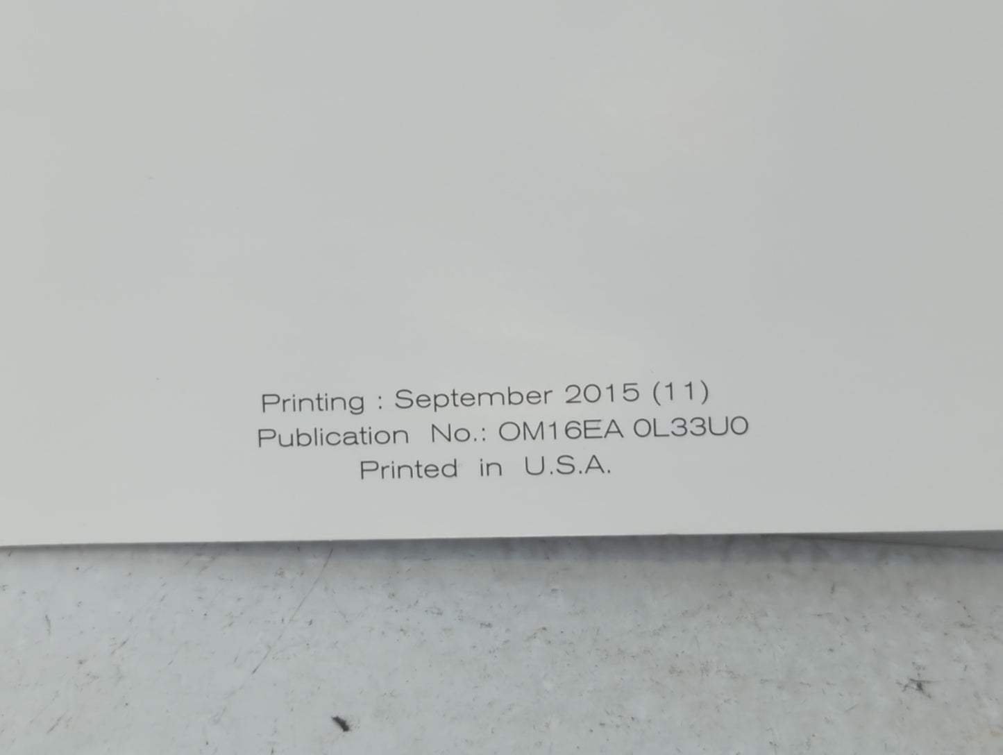 2016 Nissan Altima Owners Manual Book Guide OEM Used Auto Parts - Oemusedautoparts1.com