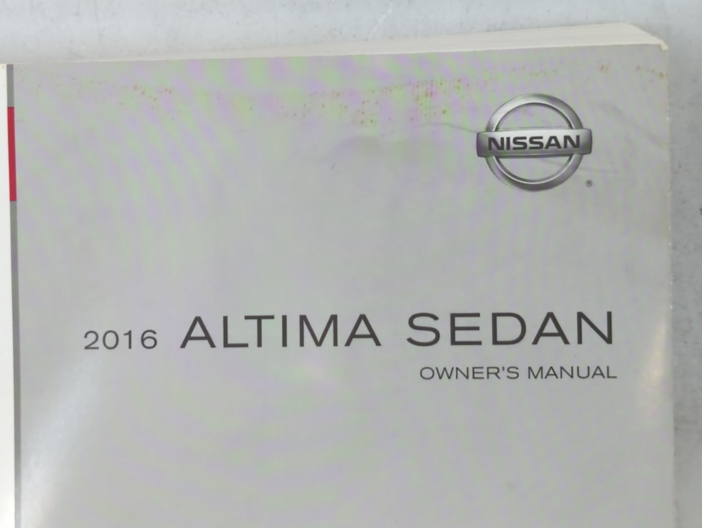 2016 Nissan Altima Owners Manual Book Guide OEM Used Auto Parts - Oemusedautoparts1.com