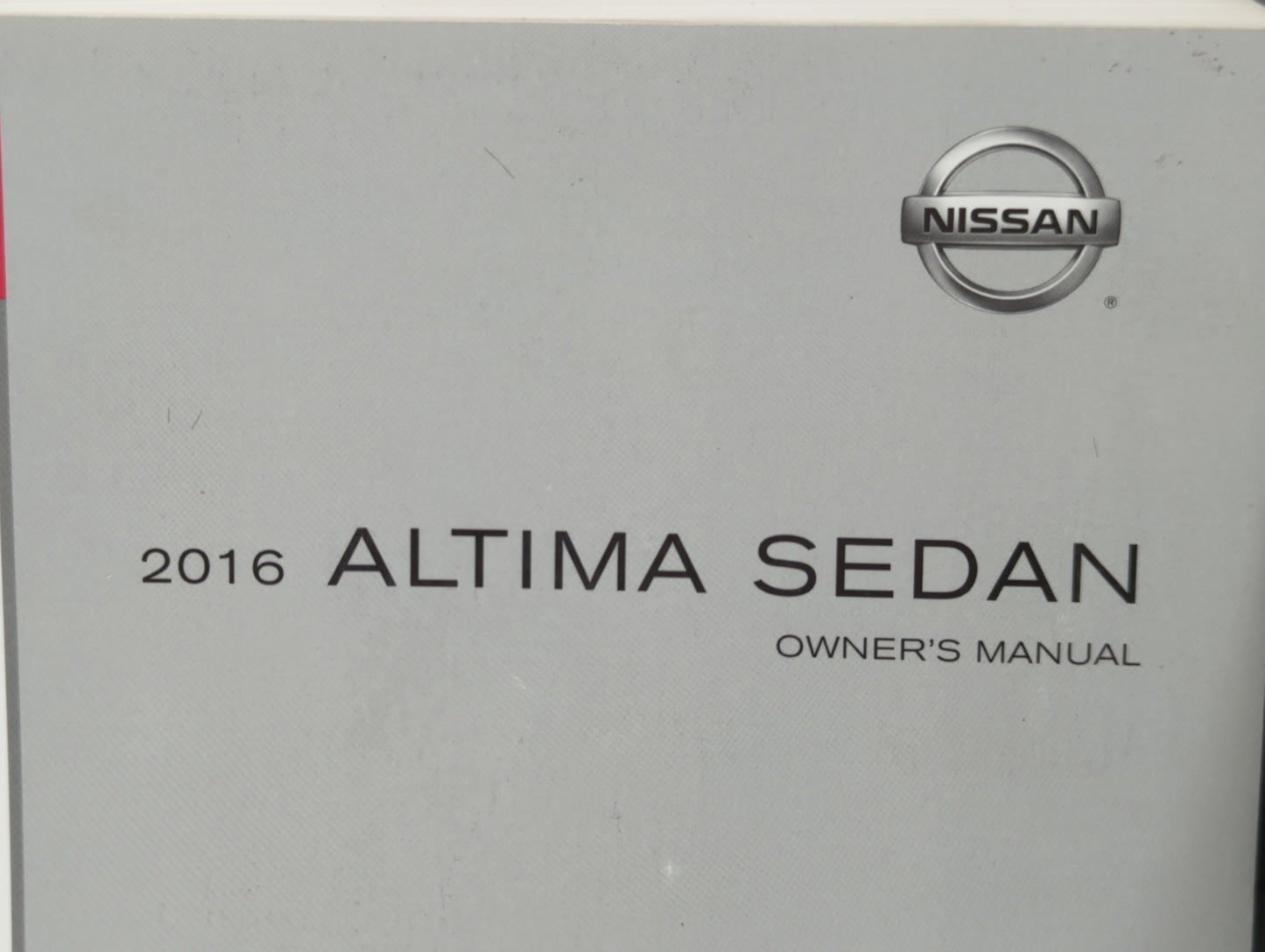 2016 Nissan Altima Owners Manual Book Guide OEM Used Auto Parts - Oemusedautoparts1.com