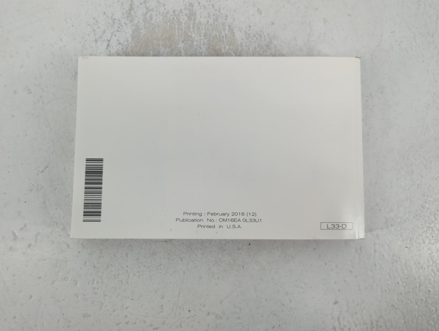 2016 Nissan Altima Owners Manual Book Guide OEM Used Auto Parts - Oemusedautoparts1.com