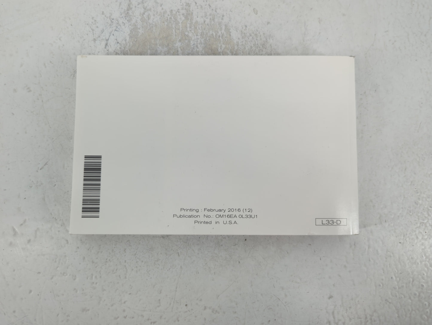 2016 Nissan Altima Owners Manual Book Guide OEM Used Auto Parts - Oemusedautoparts1.com