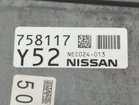 2016-2017 Nissan Altima PCM Engine Control Computer ECU ECM PCU OEM P/N:NEC024-013 758117 Fits Fits 2016 2017 OEM Used Auto 