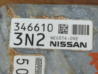 2016-2017 Nissan Altima PCM Engine Control Computer ECU ECM PCU OEM P/N:NEC014-092 346610 3N2 Fits Fits 2016 2017 OEM Used A