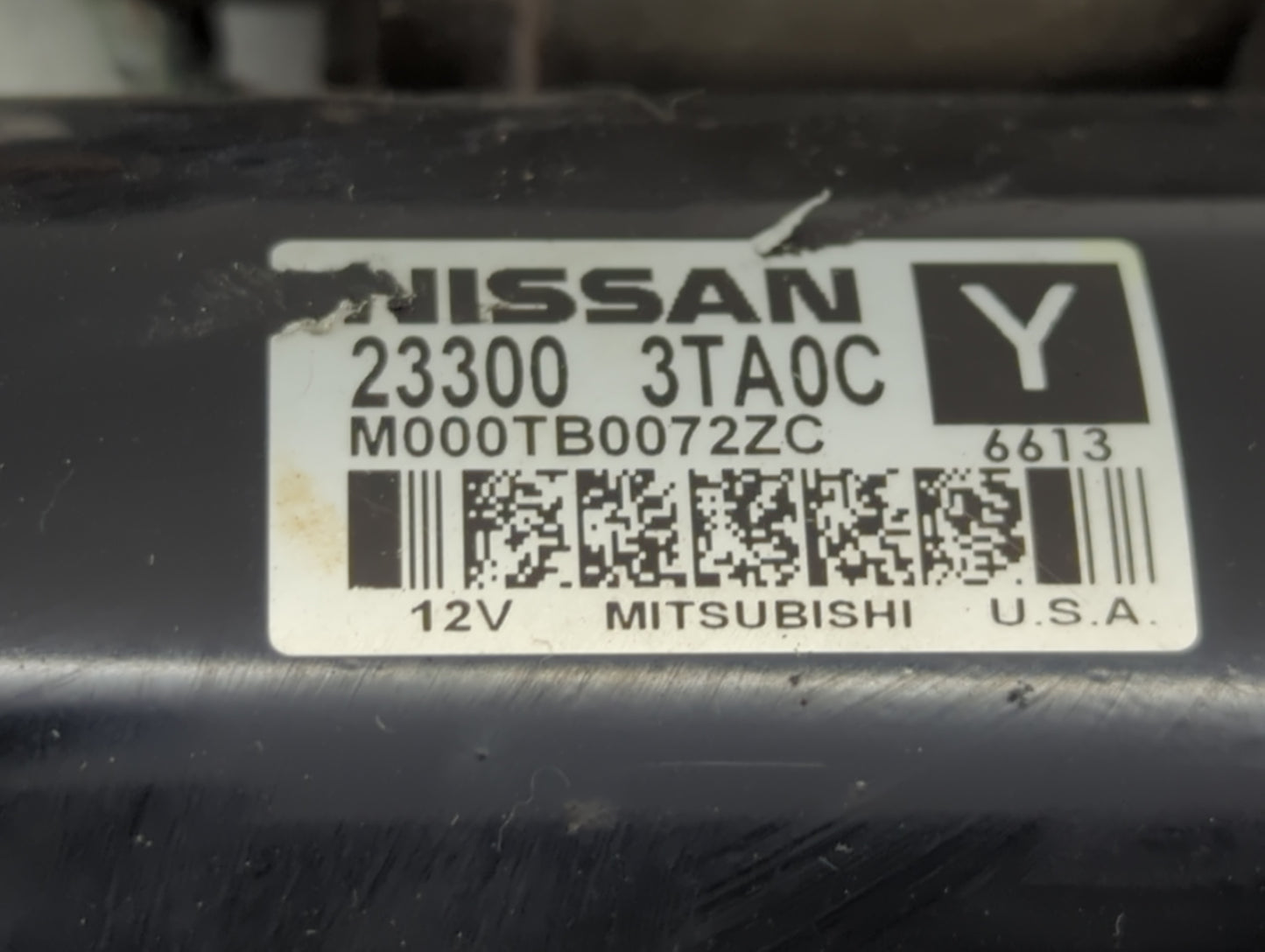 2013-2018 Nissan Altima Car Starter Motor Solenoid OEM P/N:23300 3TA0C Fits Fits 2013 2014 2015 2016 2017 2018 OEM Used Auto