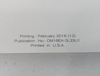 2016 Nissan Altima Owners Manual Book Guide P/N:OM16EA 0L33U1 OEM Used Auto Parts - Oemusedautoparts1.com