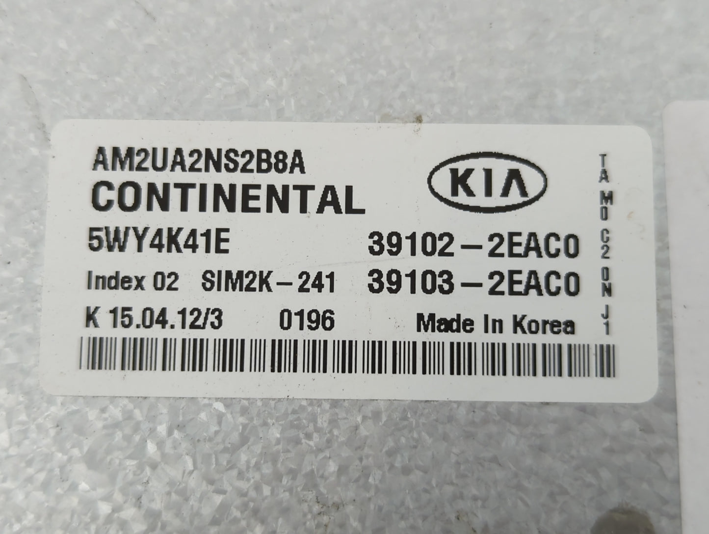 2016-2017 Nissan Altima PCM Engine Control Computer ECU ECM PCU OEM P/N:39103-2EAC0 39102-2EAC0 Fits Fits 2016 2017 OEM Used