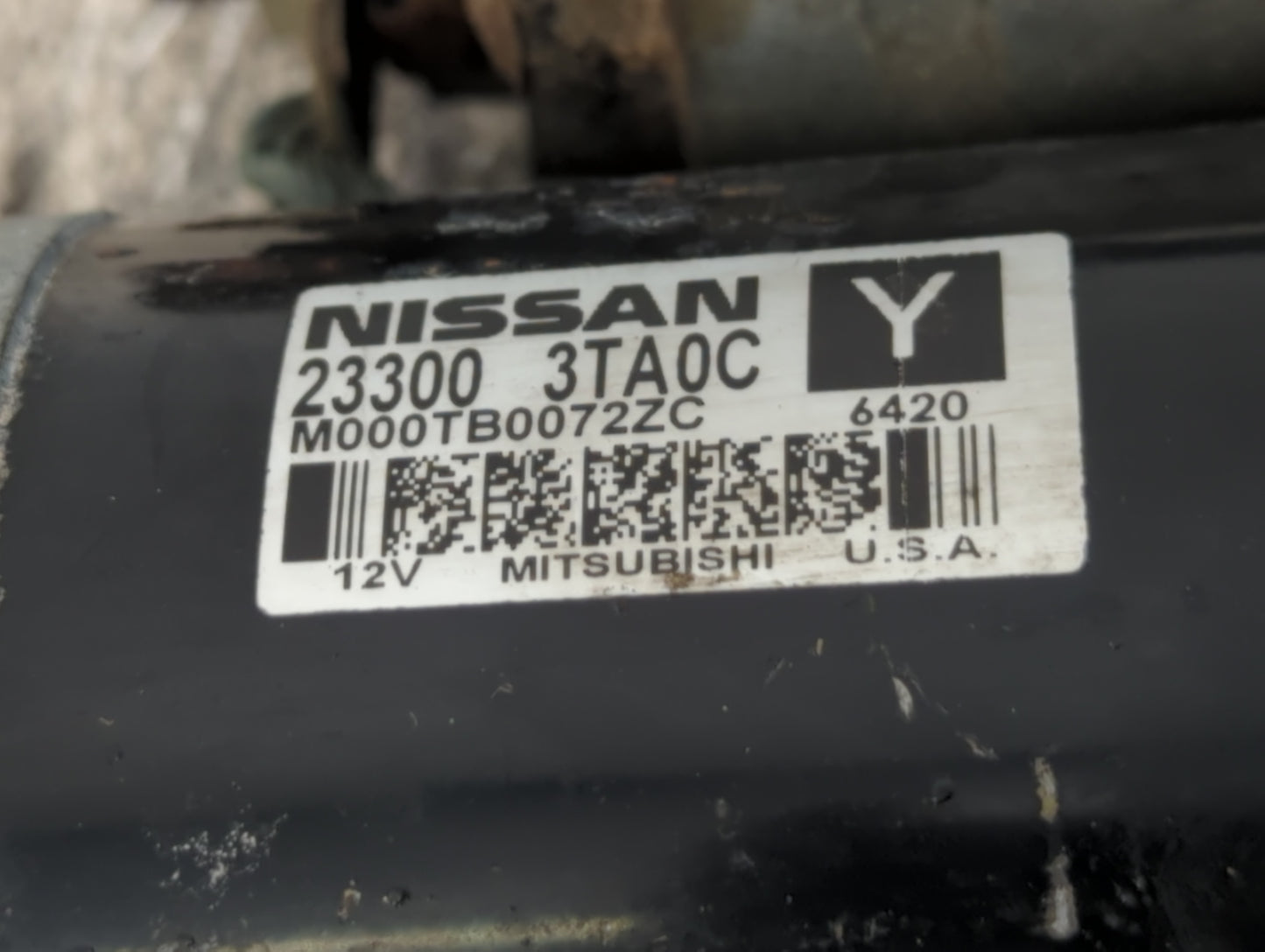2013-2018 Nissan Altima Car Starter Motor Solenoid OEM P/N:23300 3TA0C Fits Fits 2013 2014 2015 2016 2017 2018 OEM Used Auto