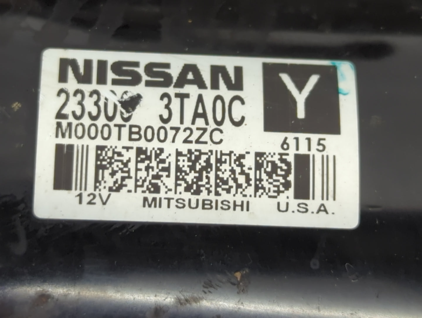 2013-2018 Nissan Altima Car Starter Motor Solenoid OEM P/N:M000TB0072ZC 23300 3TA0C Fits Fits 2013 2014 2015 2016 2017 2018 