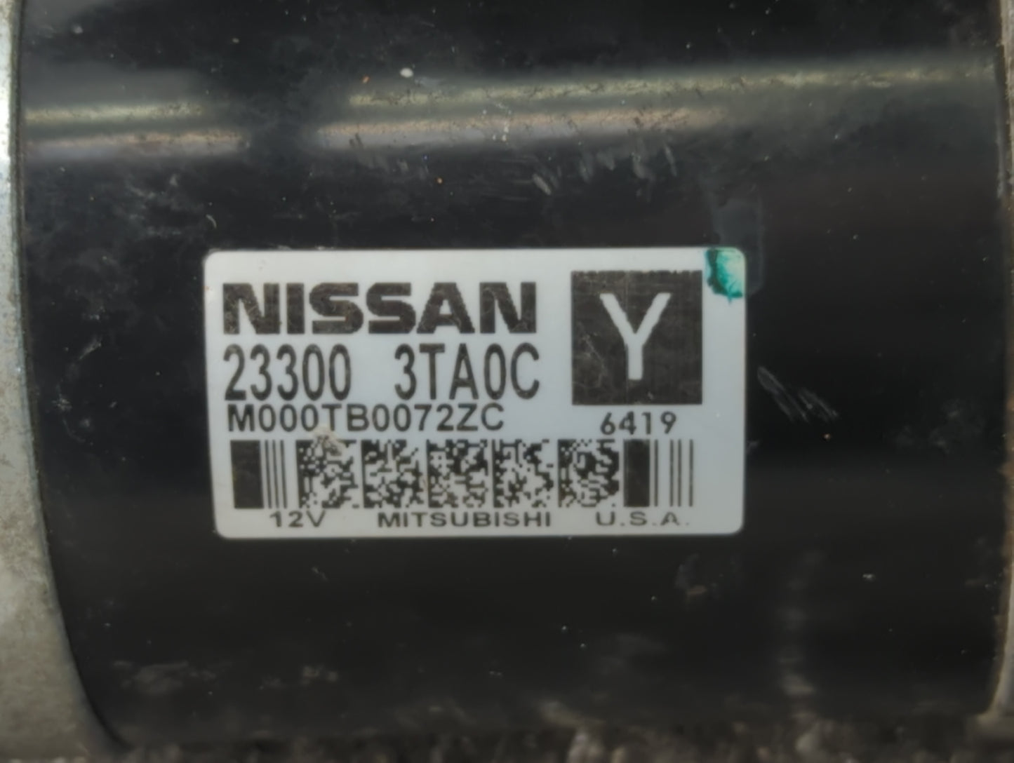 2013-2018 Nissan Altima Car Starter Motor Solenoid OEM P/N:23300 3TA0C Fits Fits 2013 2014 2015 2016 2017 2018 OEM Used Auto