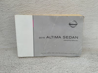 2016 Nissan Altima Owners Manual Book Guide OEM Used Auto Parts - Oemusedautoparts1.com
