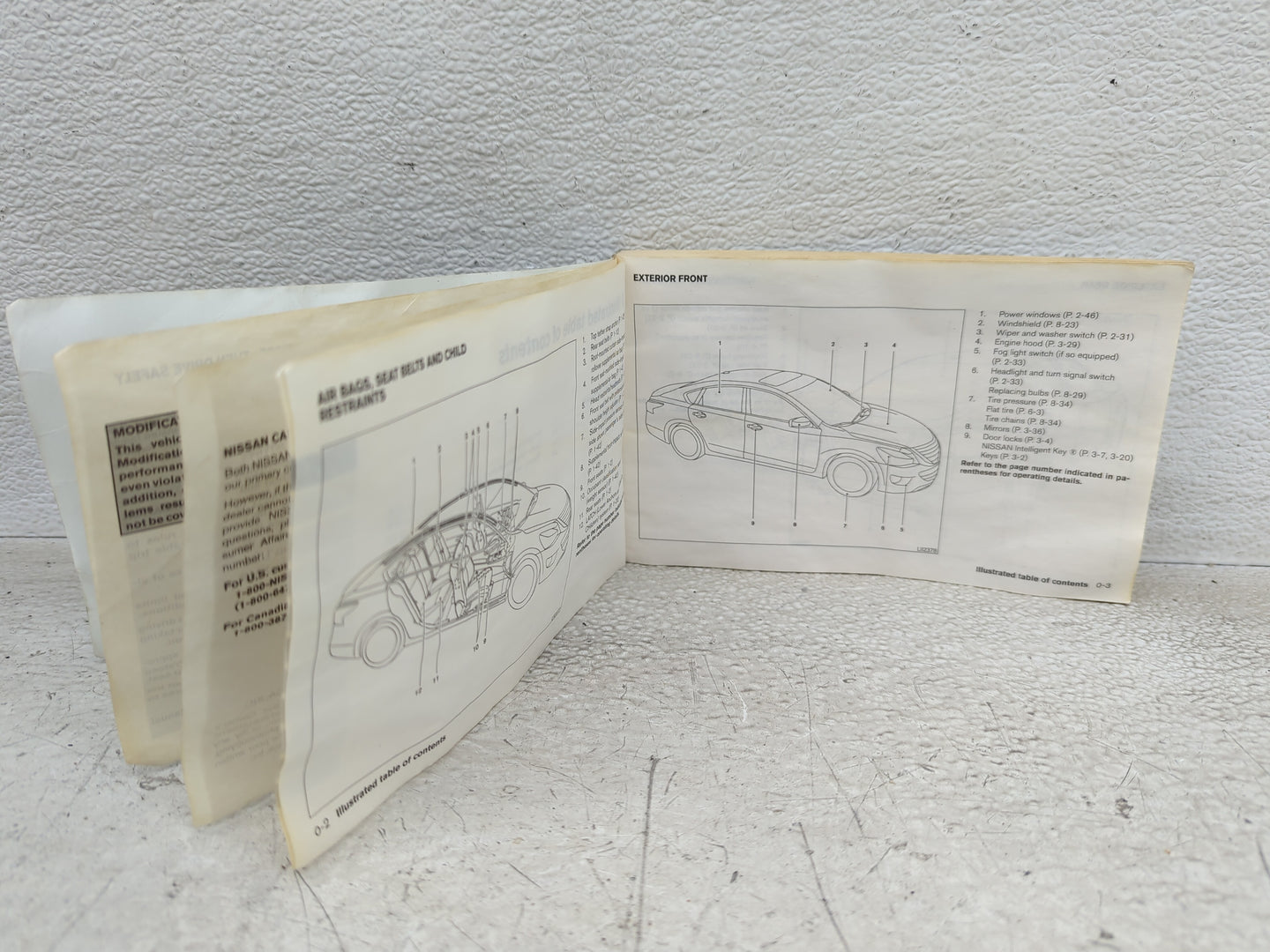 2016 Nissan Altima Owners Manual Book Guide OEM Used Auto Parts - Oemusedautoparts1.com