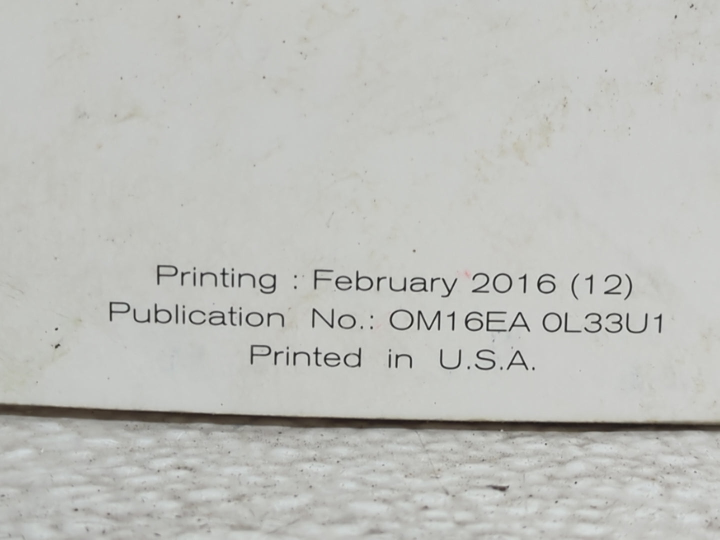 2016 Nissan Altima Owners Manual Book Guide OEM Used Auto Parts - Oemusedautoparts1.com