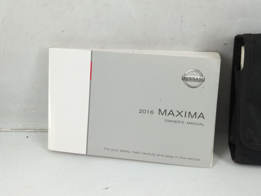 2016 Nissan Maxima Owners Manual Book Guide P/N:OM16EA 0A36U1 OEM Used Auto Parts - Oemusedautoparts1.com