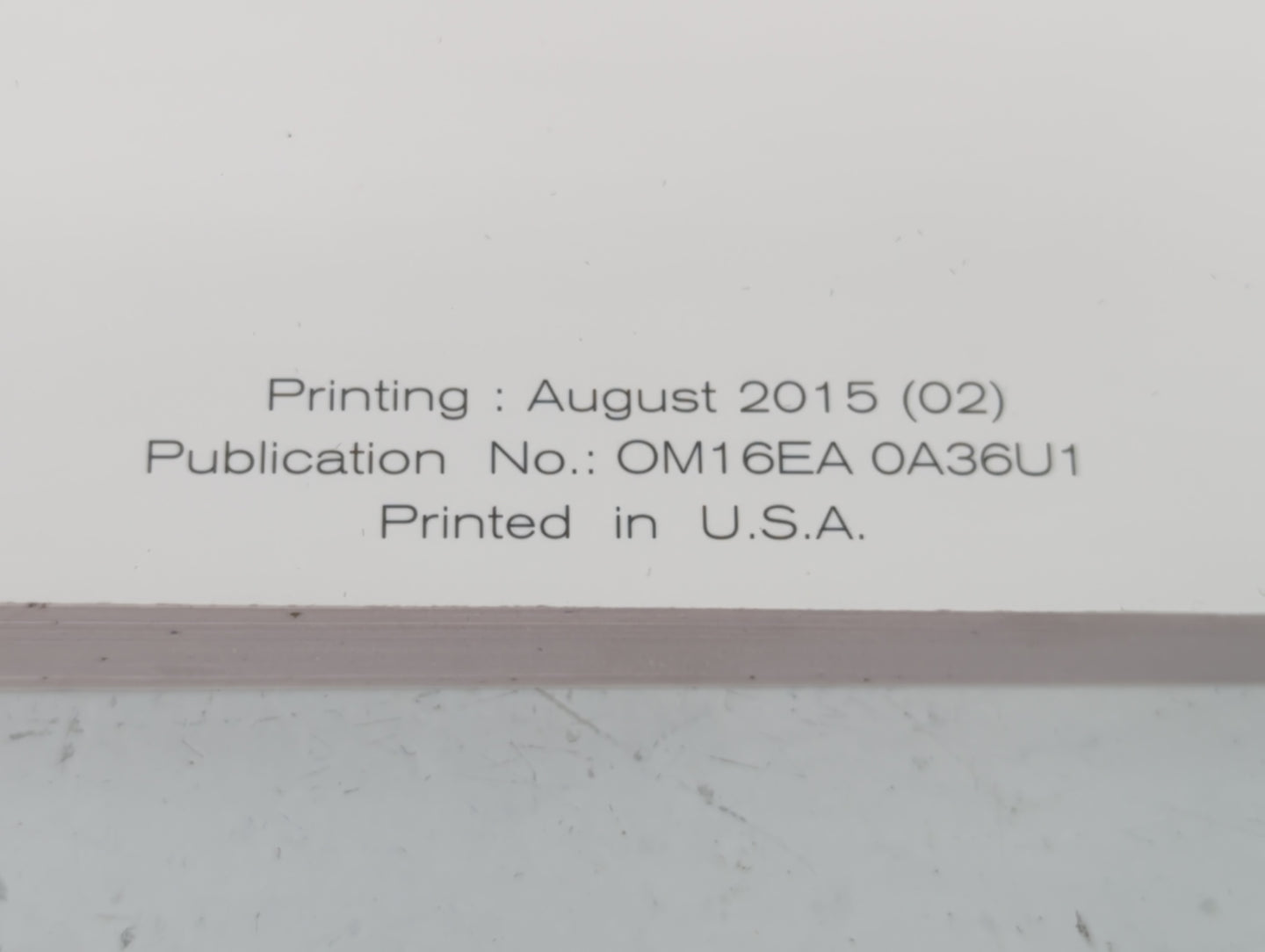 2016 Nissan Maxima Owners Manual Book Guide P/N:OM16EA 0A36U1 OEM Used Auto Parts - Oemusedautoparts1.com