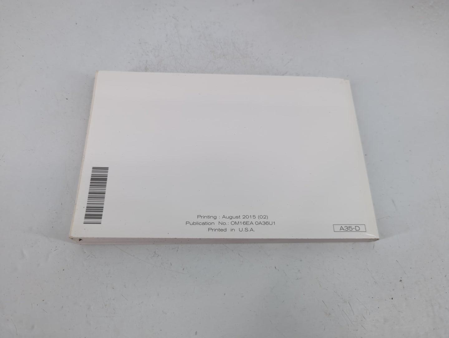 2016 Nissan Maxima Owners Manual Book Guide P/N:OM16EA 0A36U1 OEM Used Auto Parts - Oemusedautoparts1.com