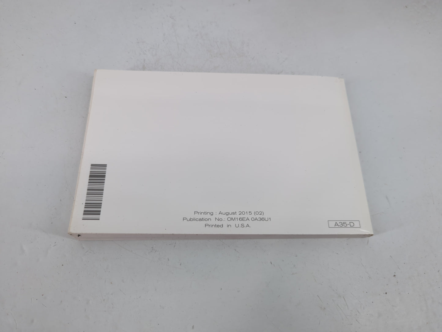 2016 Nissan Maxima Owners Manual Book Guide P/N:OM16EA 0A36U1 OEM Used Auto Parts - Oemusedautoparts1.com