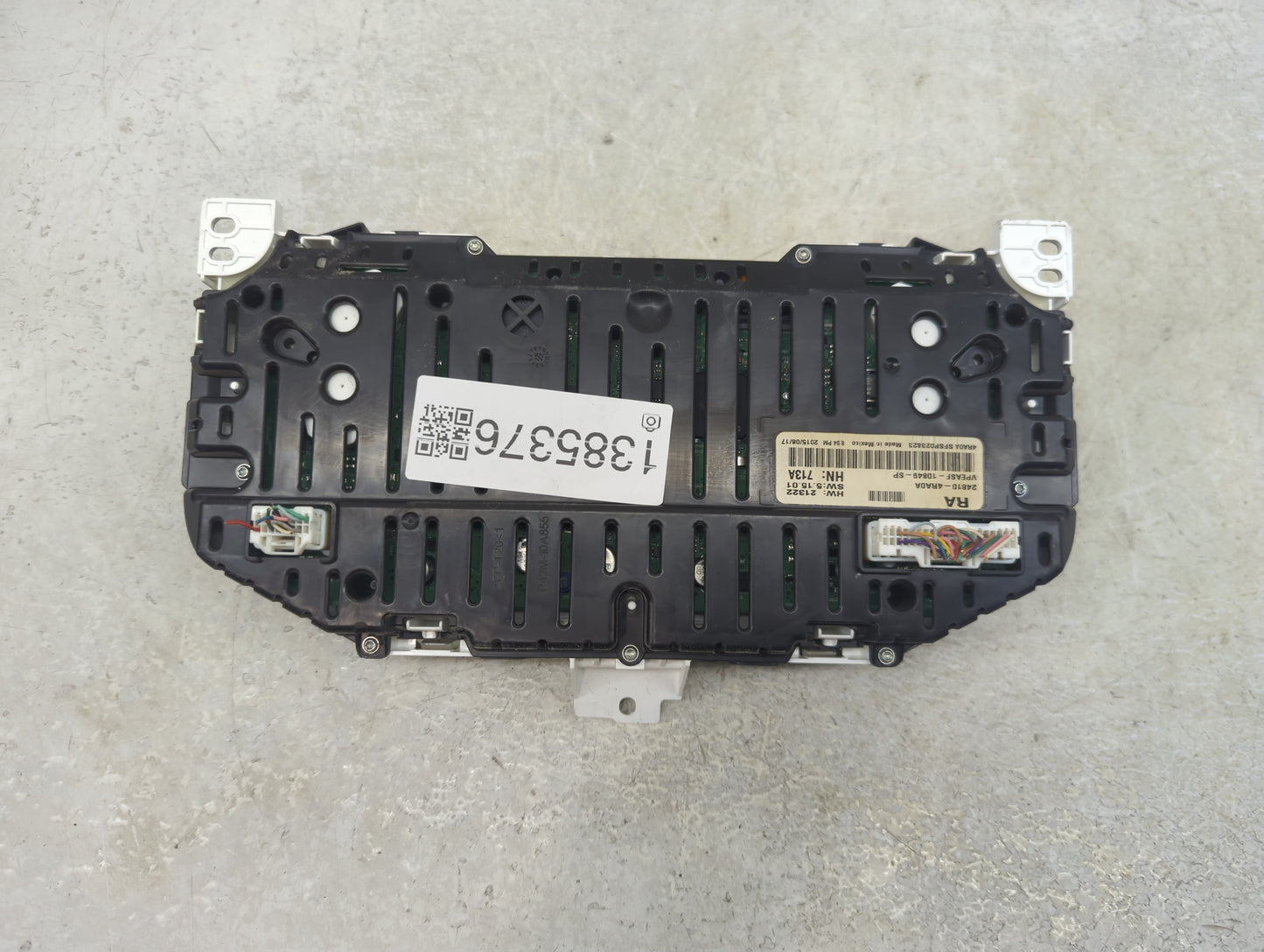 2016 Nissan Maxima Instrument Cluster Speedometer Gauges P/N:24810-4RA0A Fits OEM Used Auto Parts - Oemusedautoparts1.com