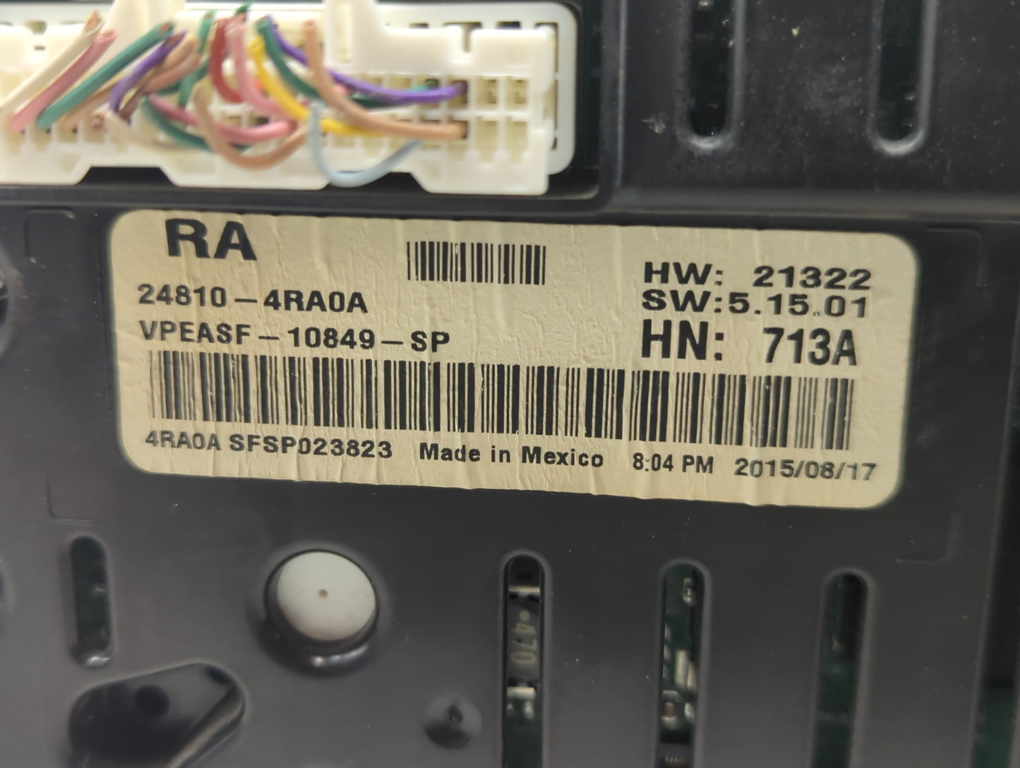 2016 Nissan Maxima Instrument Cluster Speedometer Gauges P/N:24810-4RA0A Fits OEM Used Auto Parts - Oemusedautoparts1.com