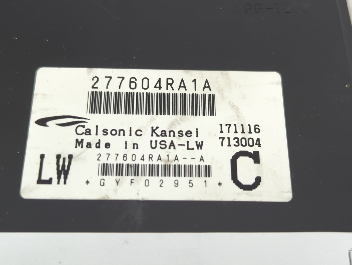 2016 Nissan Maxima Radio AM FM Cd Player Receiver Replacement P/N:277604RA1A 277604RA1A--A Fits OEM Used Auto Parts - Oemuse