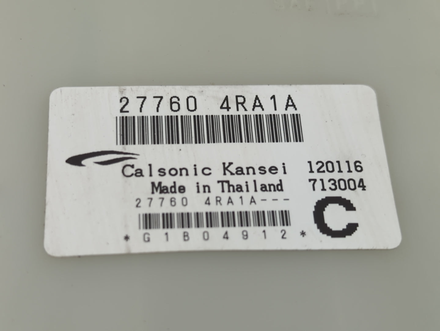 2016-2017 Nissan Maxima Temperature Control Module 27760 4ra1a - Oemusedautoparts1.com