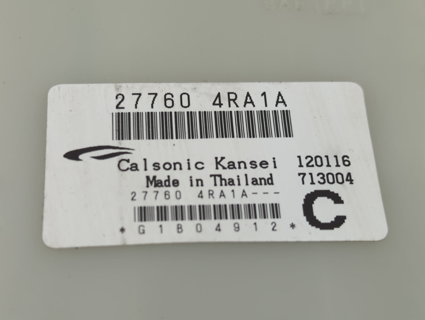 2016-2017 Nissan Maxima Temperature Control Module 27760 4ra1a - Oemusedautoparts1.com
