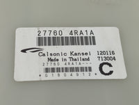 2016-2017 Nissan Maxima Temperature Control Module 27760 4ra1a - Oemusedautoparts1.com