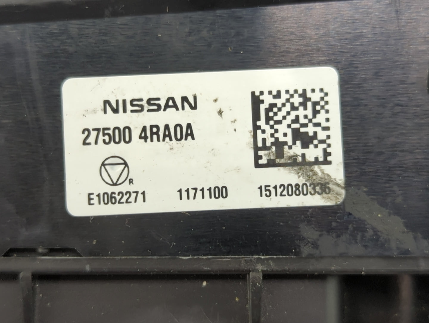 2016-2021 Nissan Maxima Climate Control Module Temperature AC/Heater Replacement P/N:27500 4RA0A E1062271 Fits OEM Used Auto