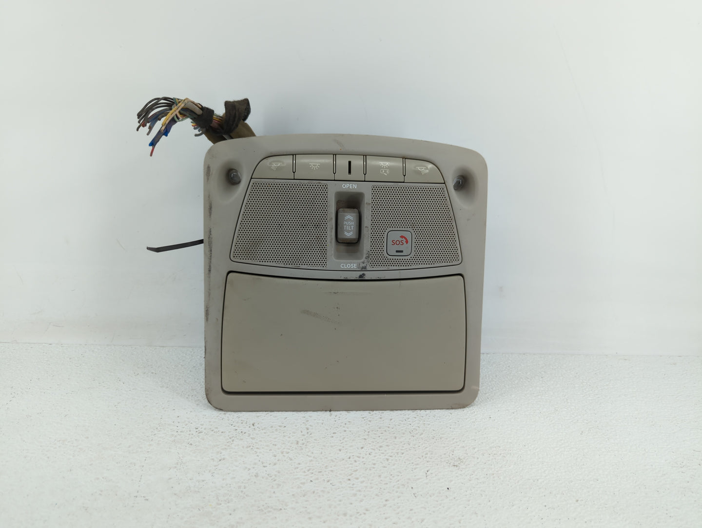2016 Nissan Maxima Overhead Roof Console Beige - Oemusedautoparts1.com