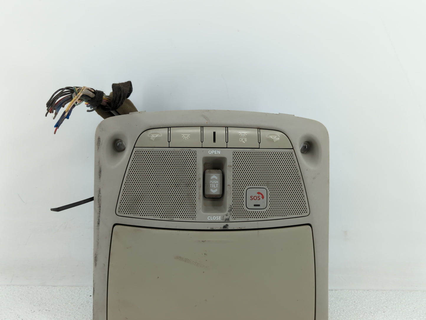 2016 Nissan Maxima Overhead Roof Console Beige - Oemusedautoparts1.com