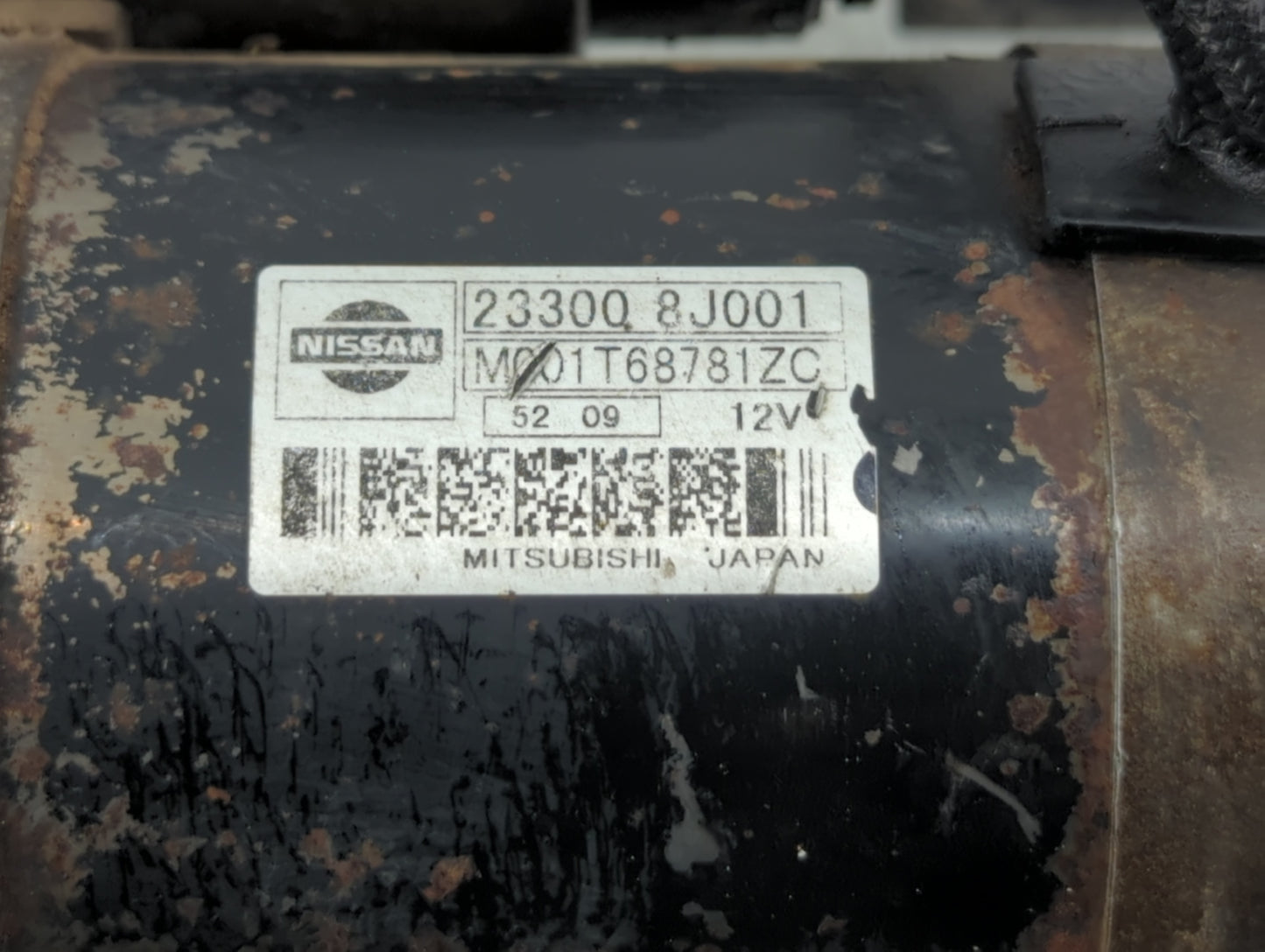 2016-2021 Nissan Maxima Car Starter Motor Solenoid OEM P/N:M001T68781ZC 23300 8J001 Fits OEM Used Auto Parts - Oemusedautopa