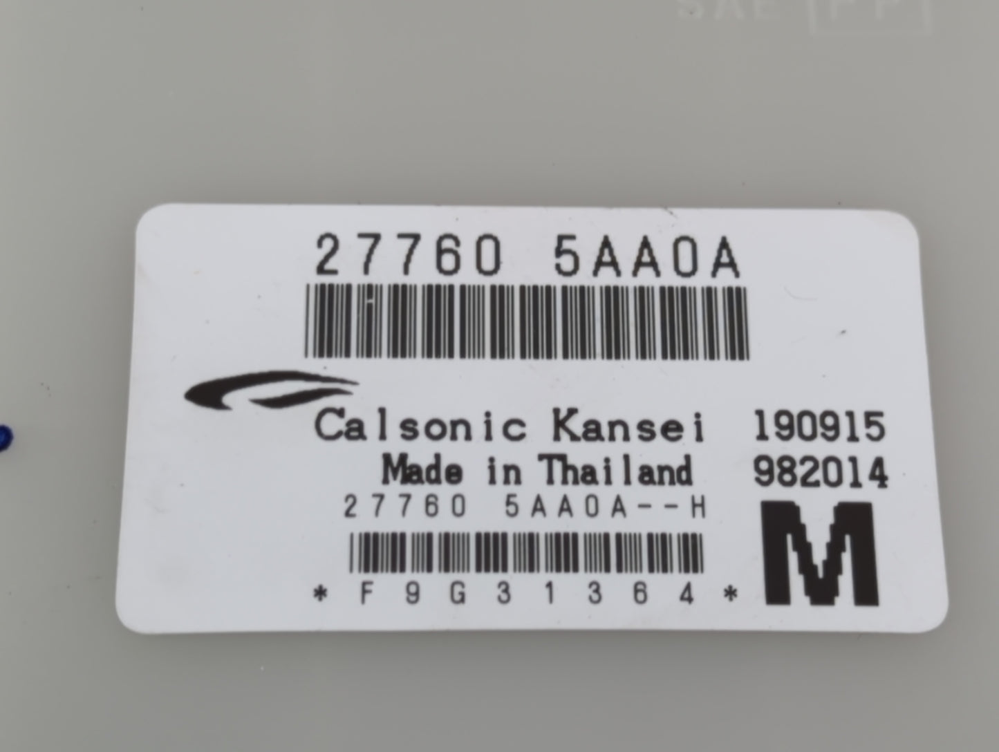 2015-2017 Nissan Murano Temperature Control Module 27760 5aa0a - Oemusedautoparts1.com