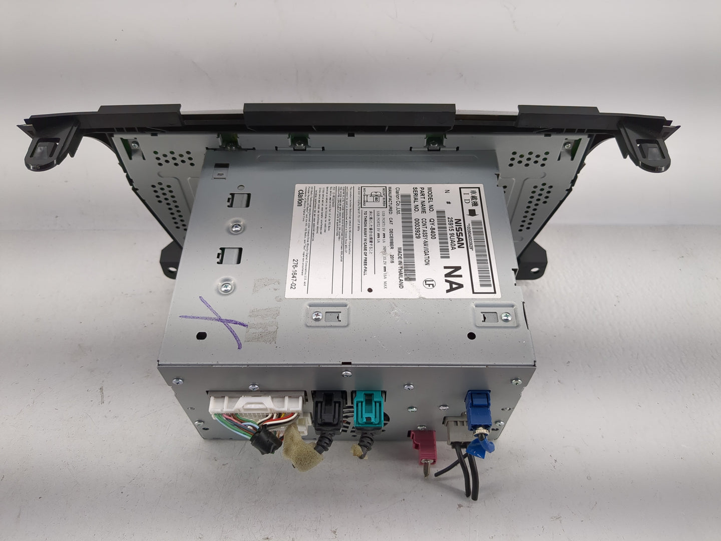 2016-2017 Nissan Murano Radio AM FM Cd Player Receiver Replacement P/N:25915 9UA0A Fits Fits 2016 2017 OEM Used Auto Parts -