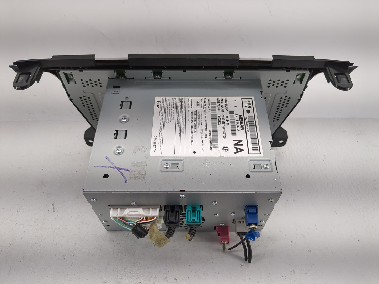 2016-2017 Nissan Murano Radio AM FM Cd Player Receiver Replacement P/N:25915 9UA0A Fits Fits 2016 2017 OEM Used Auto Parts -