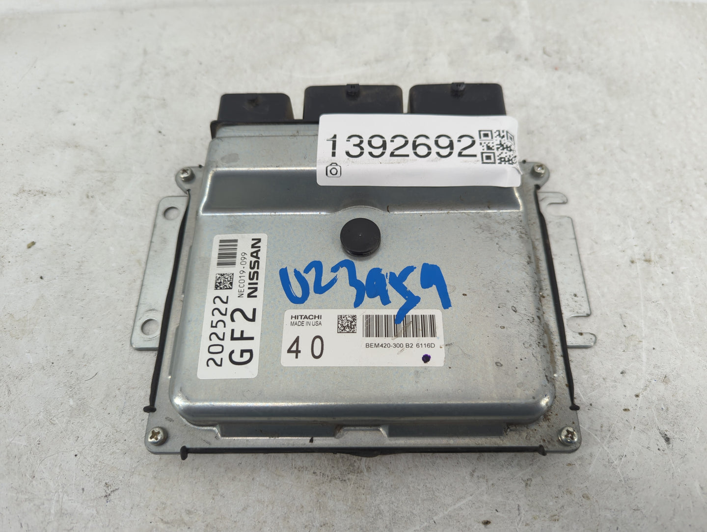 2015-2017 Nissan Murano PCM Engine Control Computer ECU ECM PCU OEM P/N:NEC019-099 Fits Fits 2015 2016 2017 OEM Used Auto Pa