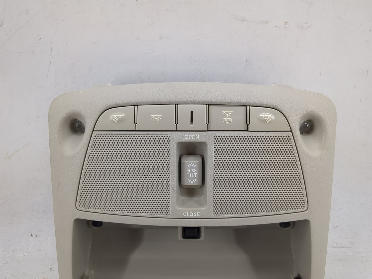 2015-2016 Nissan Murano Overhead Console W/rear Climate Control Tan - Oemusedautoparts1.com