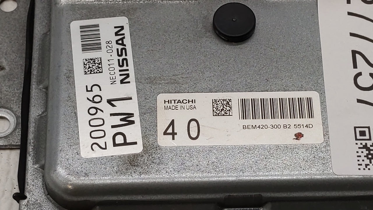 2015-2017 Nissan Murano PCM Engine Control Computer ECU ECM PCU OEM P/N:BEM426-300 A1 AT BEM426-300 Fits Fits 2015 2016 2017