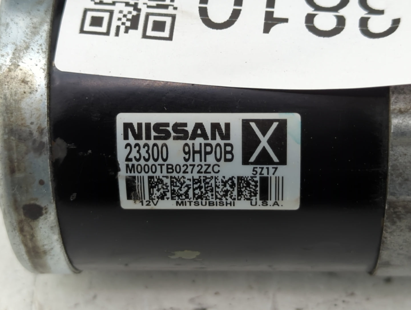 2015-2022 Nissan Murano Car Starter Motor Solenoid OEM P/N:M000TB0272ZC 23300 9HP0B Fits OEM Used Auto Parts - Oemusedautopa
