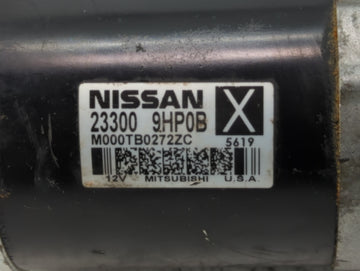 2015-2022 Nissan Murano Car Starter Motor Solenoid OEM P/N:M000TB0272ZC 23300 9HP0B Fits OEM Used Auto Parts