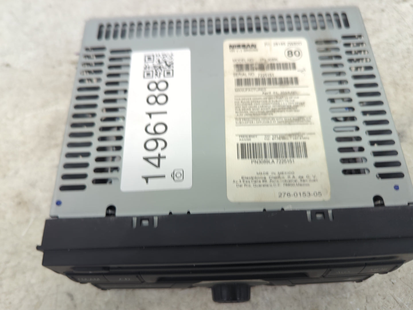 2014-2016 Nissan Nv200 Radio AM FM Cd Player Receiver Replacement P/N:28185 3WS0D PN3089LA Fits Fits 2010 2011 2012 2014 201