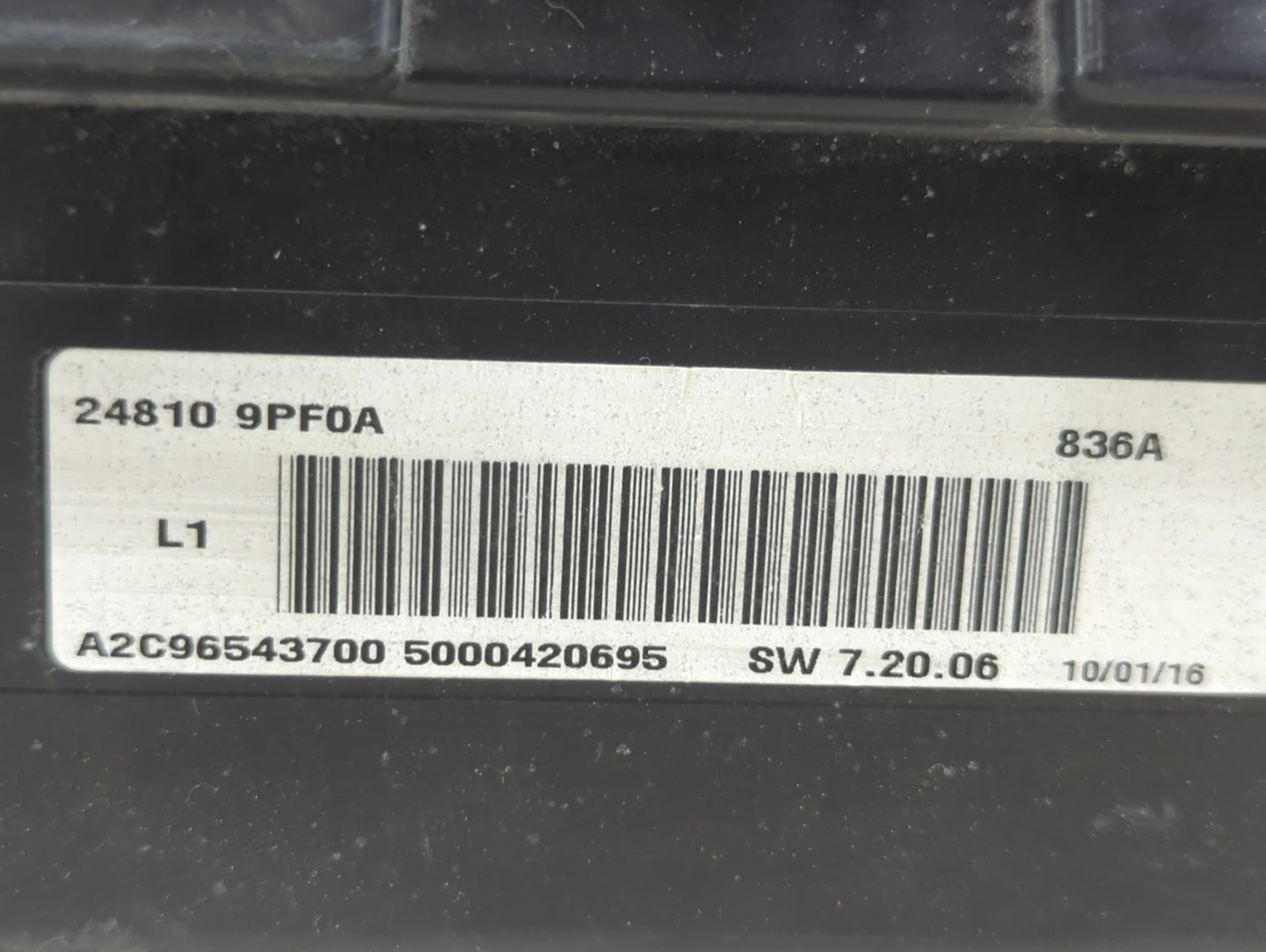 2016 Nissan Pathfinder Instrument Cluster Speedometer Gauges P/N:24810 9PF0A A2C96543700, 5000420695 Miles: Fits OEM Used Au