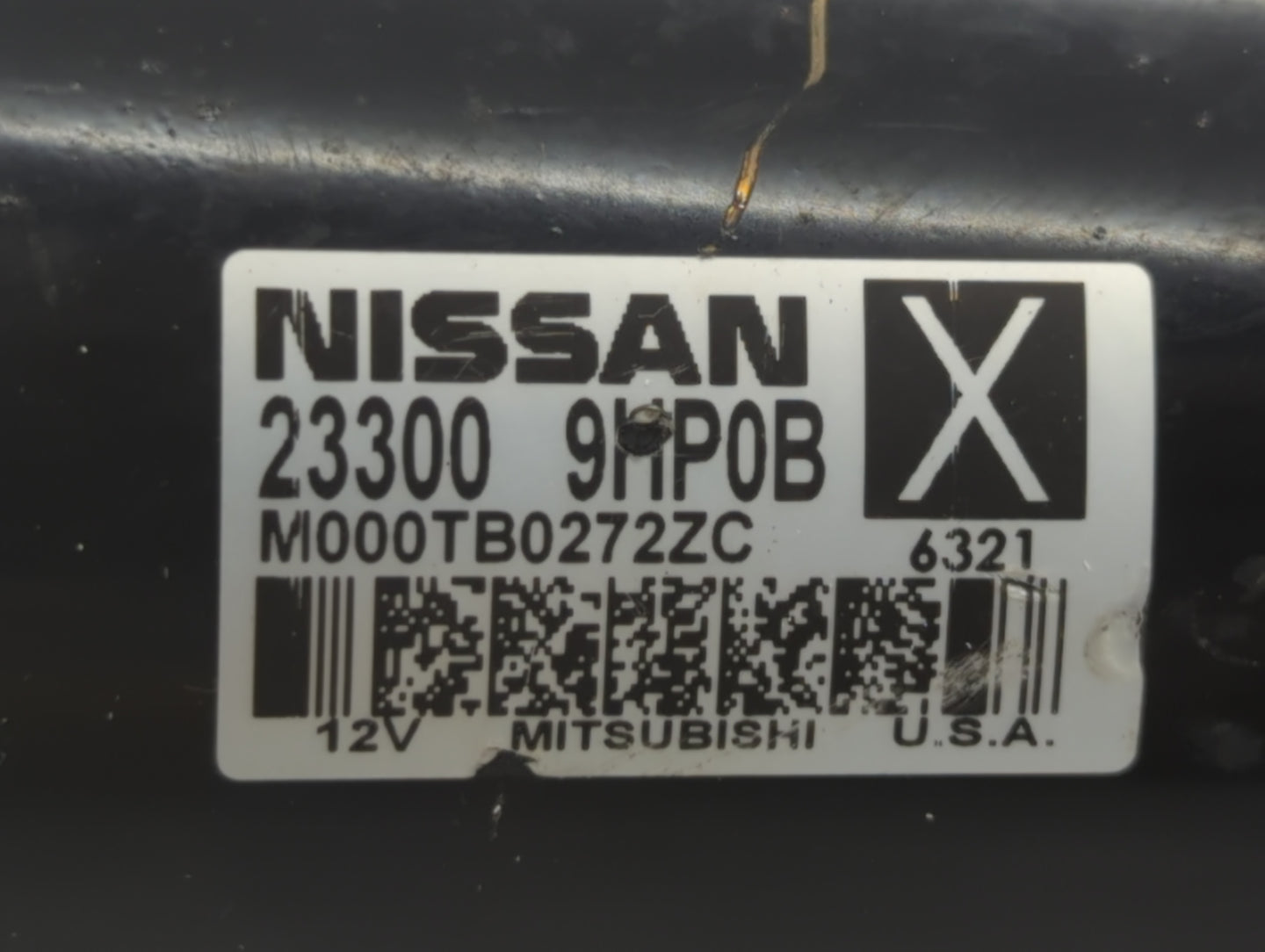 2015-2020 Nissan Pathfinder Car Starter Motor Solenoid OEM P/N:M000TB0272ZC 23300 9HP0B Fits OEM Used Auto Parts - Oemusedau
