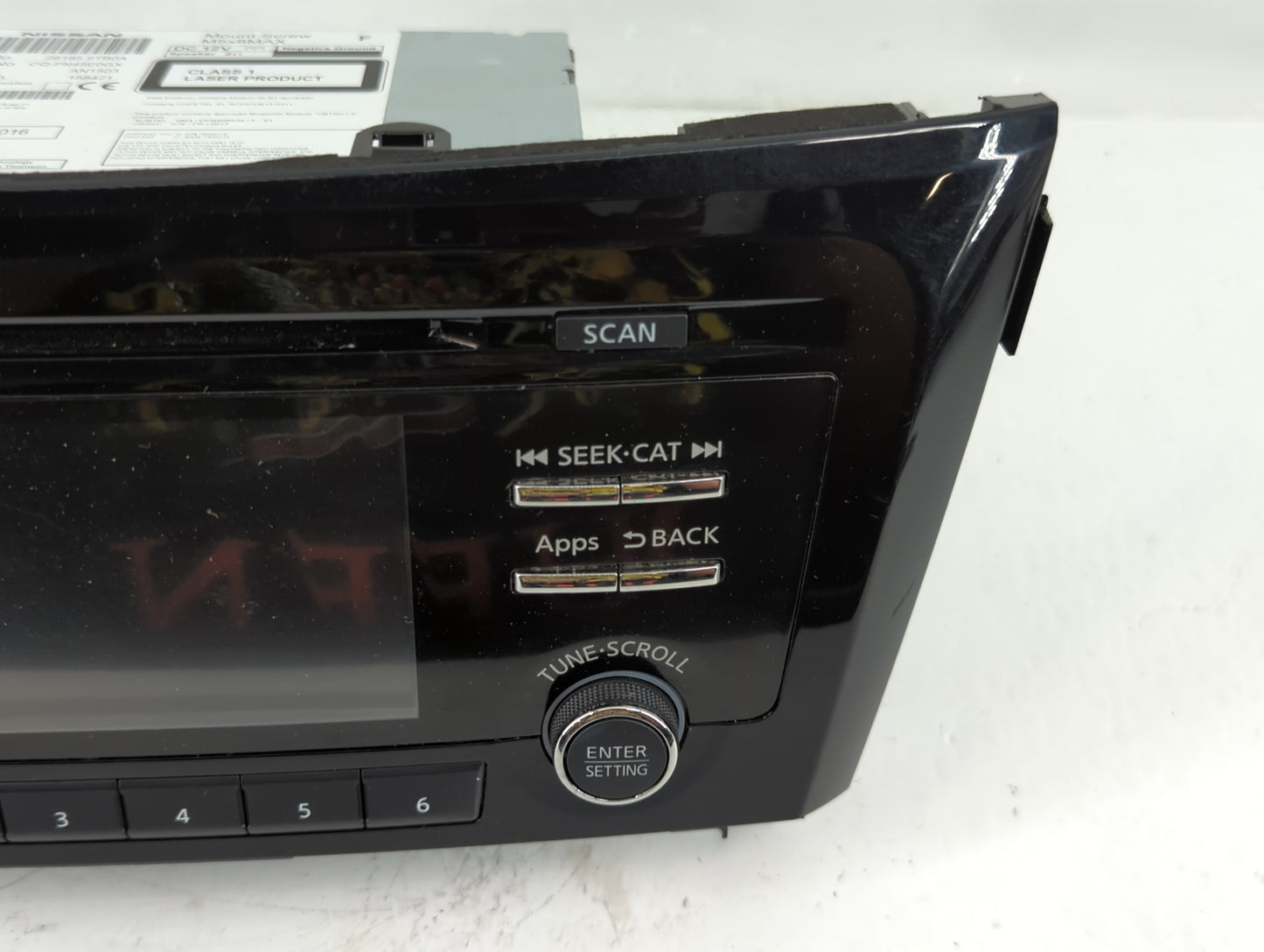 2015-2016 Nissan Rogue Radio AM FM Cd Player Receiver Replacement P/N:7 612 051 332 259159TB0A Fits Fits 2015 2016 OEM Used 
