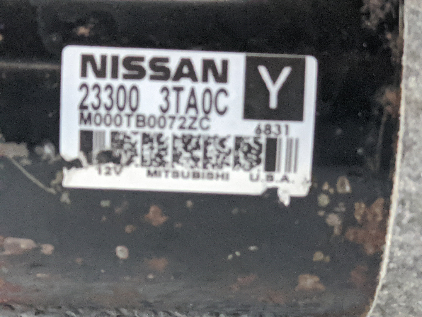 2015-2020 Nissan Rogue Car Starter Motor Solenoid OEM P/N:23300 3TA0C Fits Fits 2015 2016 2017 2018 2019 2020 OEM Used Auto 